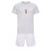 Denmark Joakim Maehle #5 Replica Away Minikit World Cup 2022 Short Sleeve (+ pants)
